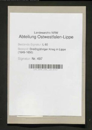 Kriegsjahre 1641-1643