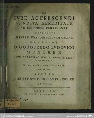 De Iure Accrescendi Vendita Hereditate Ad Emtorem Pertinente