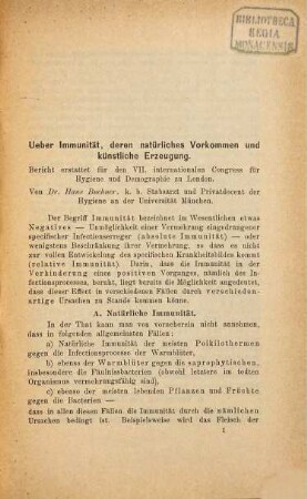 Kleine medizinische Abhandlungen : Separatabdrucke aus der Münchener medizinischen Wochenschrift, 13