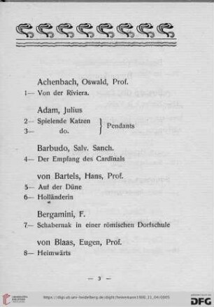 Grosse Sonderausstellung (Nr. 1-86)
