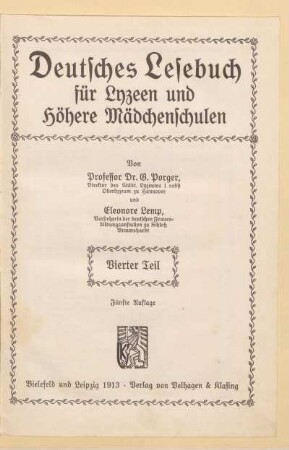 4. Teil = 6. Klasse, [Schülerband]: [Teil 4 = [Kl. 6], [Schülerband]]