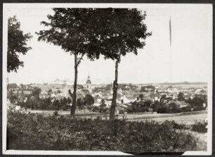 Triptis. Stadtansicht mit Stadtkirche St. Marien
