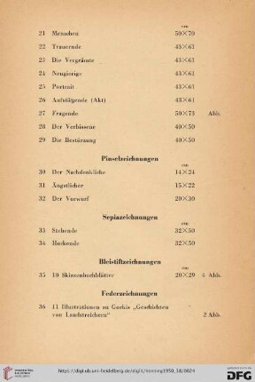 Bleistiftzeichnungen (Nr. 35)