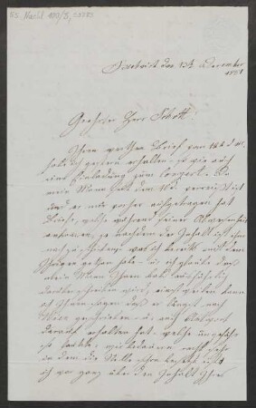 Brief an B. Schott's Söhne : 13.12.1851
