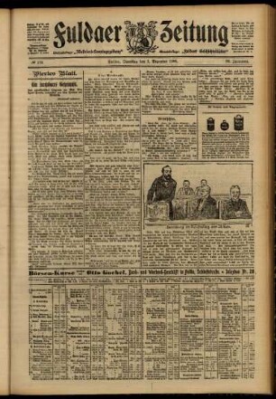 Vierte Ausgabe vom Samstag, den 01. Dezember 1906.
