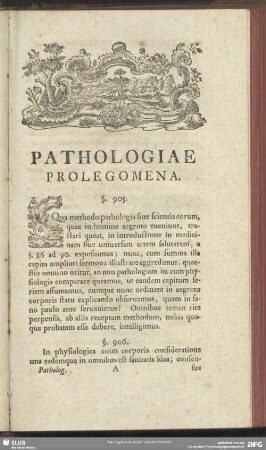 Pathologiae Prolegomena