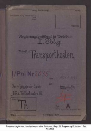Transportkosten. Allgemeines