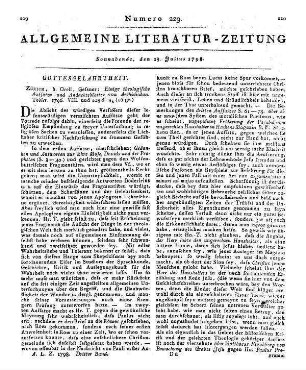 Tobler, J.: Einige theologische Aufsätze und Andachtblätter. Zürich: Orell, Geßner, Füßli 1796