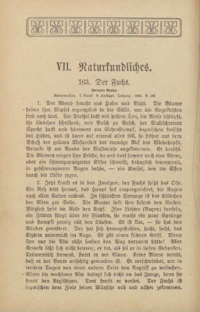 VII. Naturkundliches