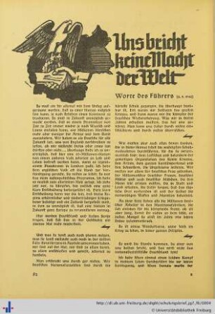 Uns bricht keine Macht der Welt.