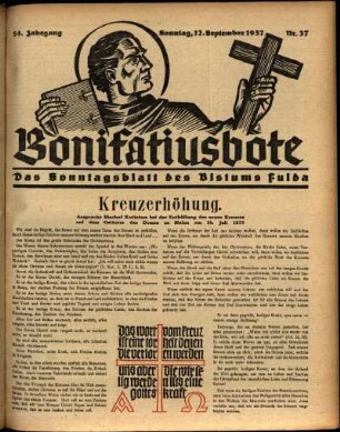 Ausgabe vom Sonntag, den 12. September 1937.