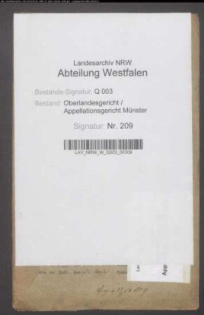 Kreditoren der Droste Nienbergschen Konkursmasse ./. Konkursmasse (Droste zu Erwitte, Droste Senden, von Ascheberg u.a.)