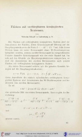Flächen mit verbiegbaren konjugierten Systemen