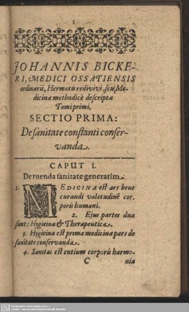 Hermeris redivivi, seu Medicinae methodice descriptae Tomi primi ...