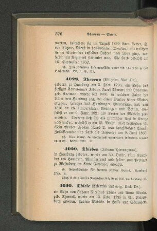 4030. Thiele (Friedrich Ludewig, Med. Dr.)
