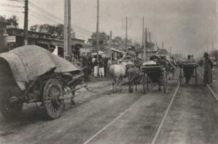 Peking, China. Truppenausmarsch während der Oktoberunruhen 1924 (Beijing coup)