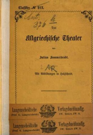 Das altgriechische Theater