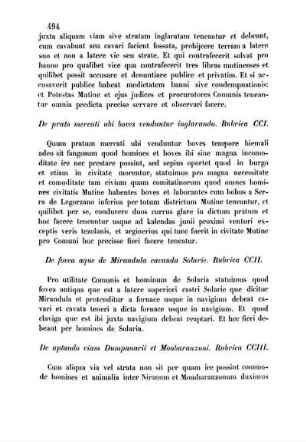 Rubrica CCI. - Rubrica CCXX.