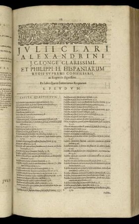 Ex Libro Quarto Sententiarum Receptarum. §. Feudum.