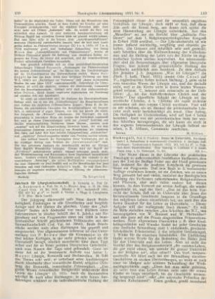 109-110 [Rezension] Casel, Odo (Hrsg.), Jahrbuch für Liturgiewissenschaft. 10. Bd