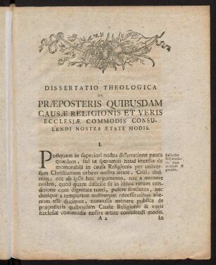 3-27, Dissertaio Theologica