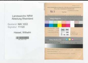 Entnazifizierung Wilhelm Hassel , geb. 08.08.1915 (Polizeibeamter)