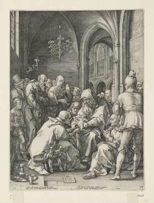 Beschneidung Christi, Blatt 4 der Folge "Geburt und frühe Kindheit Christi"