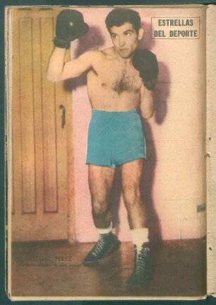 Pascual Pérez (campeón olímpica de peso mosca) - [Fotografía] : Estrellas del deporte
