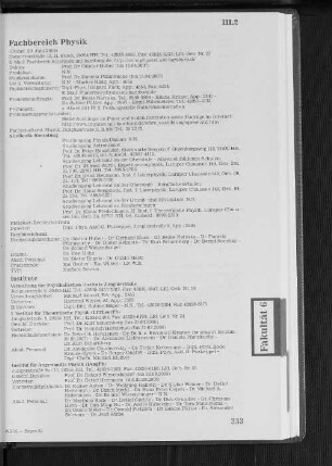 Fachbereich Physik