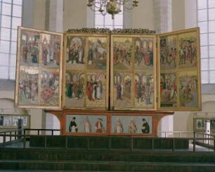 Hauptaltar — Szenen aus dem Leben der Heiligen Nikolaus und Viktor