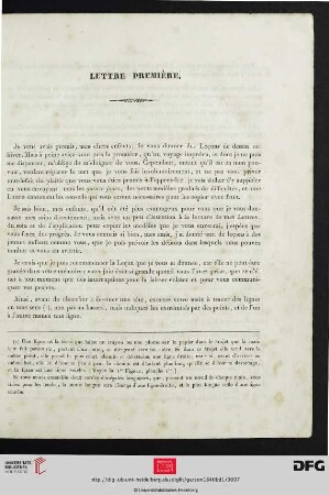 Lettre Première