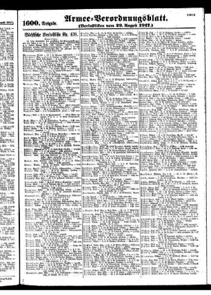 1600.Ausgabe. Mittwoch, 29. August 1917