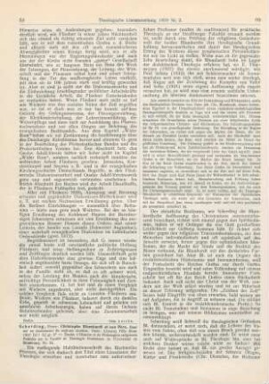 59-61 [Rezension] Scherding, Pierre, Christophe Blumhardt et son Père