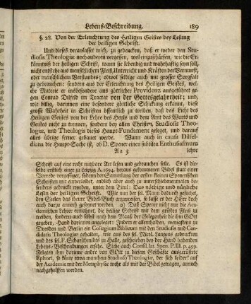 189-192, §. 28. Von der Erleuchtung des heiligen Geistes bey Lesung der heiligen Schrift.