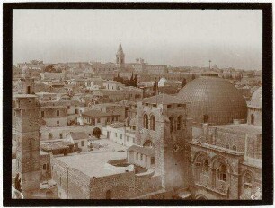 Blick v. Erlöserkircheturm n. N Grabeskirche [Jerusalem]