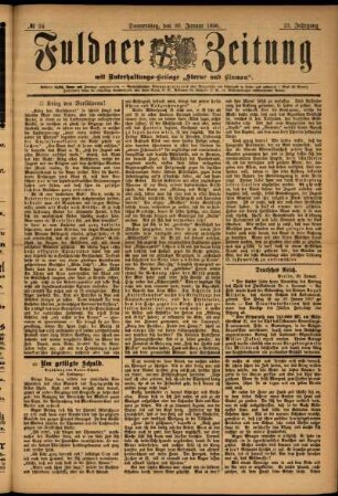 Ausgabe vom Donnerstag, den 30. Januar 1896.