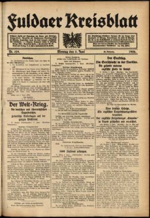 Ausgabe vom Montag, den 05. Juni 1916.
