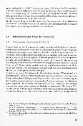 1.4.1 Viktimisierung als dynamischer Prozeß