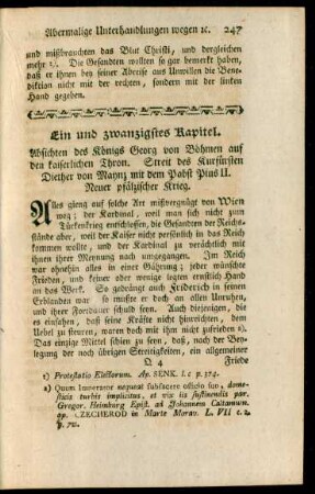 Ein und zwanzigstes Kapitel - Dreyßigstes Kapitel.