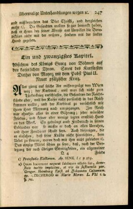 Ein und zwanzigstes Kapitel - Dreyßigstes Kapitel.