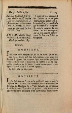 Livre Noir De Tournay, Ou Correspondance Du Ci-Devant Gouvernement Autrichien De Bruxelles : Avec ses Agens subalternes dans la Province du Tournèsis. 3