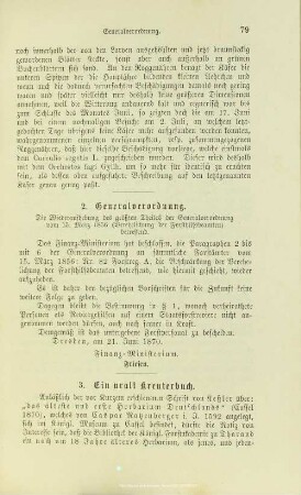 III.2. Generalverordnung