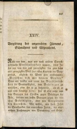 341-354, XXIV. Vergütung des ungerechten Zürnens, Schmähens und Absprechens.
