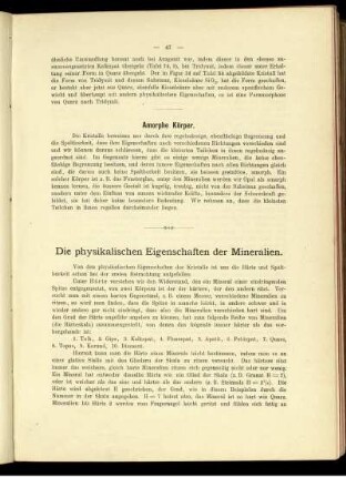 Die physikalischen Eigenschaften der Mineralien