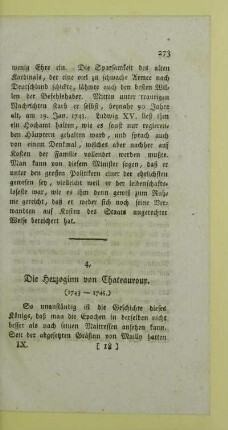4. Die Herzoginn von Chateauroux