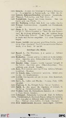 Gerahmte alte Stiche (Nr. 1493-1504)
