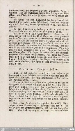 Drüsen und Saugadersystem