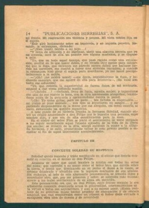 Capítulo III - Concluye soledad su historia