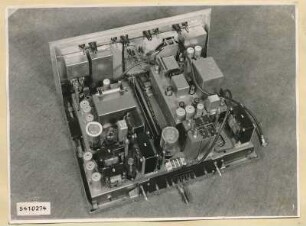 10 kW Fernsehsender Nr. 507, Schrank T1 Einschub Modulations-Stufe, Foto 1954