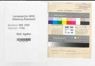 Entnazifizierung Agathe Moll , geb. 24.07.1895 (Lehrerin)